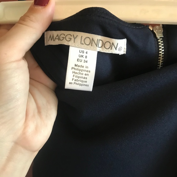 Maggy London Blue Spaghetti Strap Dress, 4 - Picture 3 of 3